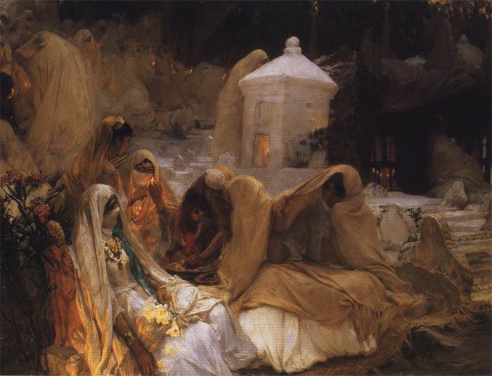 Frederick Arthur Bridgman The Day of the Prophet at Oued el Kebir oil painting image